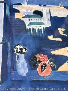 Framed Under Glass Window at Tangiers by Henri Matisse Art Exhibition Poster. 27" x 39"