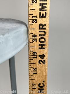 Mid Century Style Metal Outdoor Garden Side Table.  Second of two offered in this auction. 