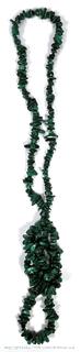 Malachite Chip Opera Length Necklace