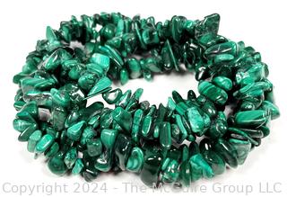 Malachite Chip Opera Length Necklace