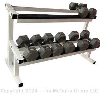 Two Level Horizontal Dumbbell Rack Only (The Dumbbell's are Being Sold Individually)