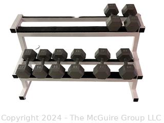 Two Level Horizontal Dumbbell Rack Only (The Dumbbell's are Being Sold Individually)