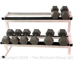 Two Level Horizontal Dumbbell Rack Only (The Dumbbell's are Being Sold Individually)