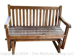 Classic Plantation Teak Glider Bench Made by Jewels of Java 