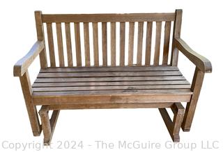 Classic Plantation Teak Glider Bench Made by Jewels of Java 