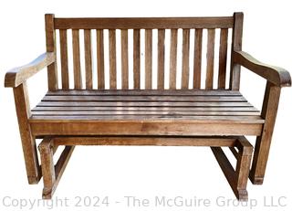 Classic Plantation Teak Glider Bench Made by Jewels of Java 