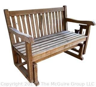 Classic Plantation Teak Glider Bench Made by Jewels of Java 