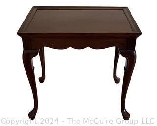 Mahogany Queen Anne Style Tea Table.  24" x 18 x 23"T