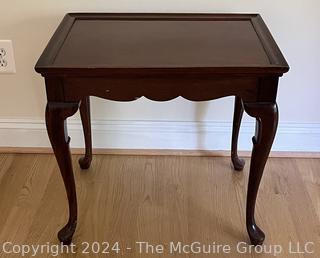 Mahogany Queen Anne Style Tea Table.  24" x 18 x 23"T