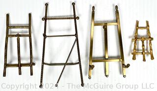 Four (4) Small Metal Easels