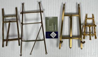 Four (4) Small Metal Easels