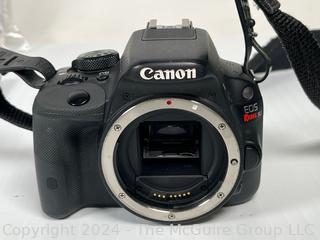 CANON EOS Rebel SL1 Camera with Three Lenses and Accessories (No Battery Charger or Battery)