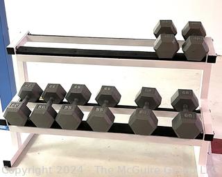 Two Level Horizontal Dumbbell Rack Only (The Dumbbell's are Being Sold Individually)