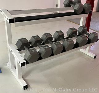 Two Level Horizontal Dumbbell Rack Only (The Dumbbell's are Being Sold Individually)