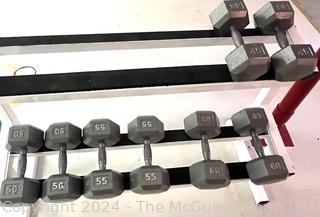 Two Level Horizontal Dumbbell Rack Only (The Dumbbell's are Being Sold Individually)