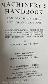 Vintage Airy Pneumatic Air Stapler; Machinist Handbook; and wood pinwheel item?