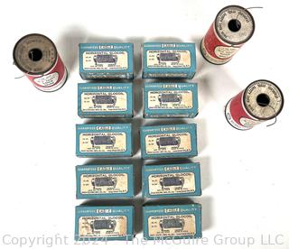 10 Vintage Eagle Horizontal GLOCOIL 415B Heating Unit * Ceramic Porcelain US made; 3 cans of lock wire