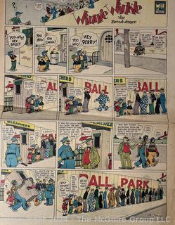 Large Collection of Circa 1920's-40's American Color Newspaper Comics 