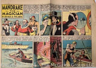 Large Collection of Circa 1920's-40's American Color Newspaper Comics 