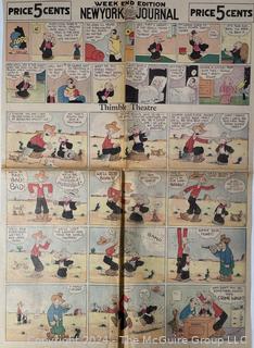 Large Collection of Circa 1920's-40's American Color Newspaper Comics 