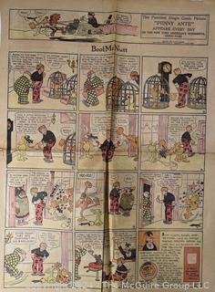 Large Collection of Circa 1920's-40's American Color Newspaper Comics 