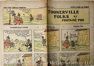 Large Collection of Circa 1920's-40's American Color Newspaper Comics 