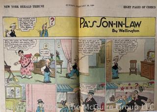 Large Collection of Circa 1920's-40's American Color Newspaper Comics 