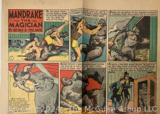 Large Collection of Circa 1920's-40's American Color Newspaper Comics 