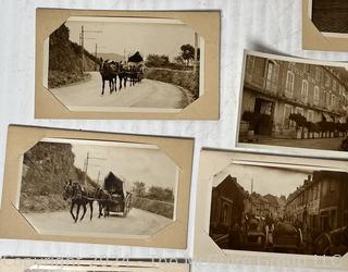 Vintage Photos C 1900 including Steam Ship and Street Scenes of Paris 