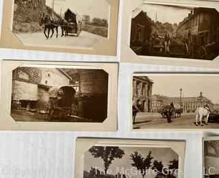 Vintage Photos C 1900 including Steam Ship and Street Scenes of Paris 