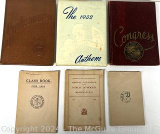 Five (5) Class/Year Books (1913-1952) Westfield HS (x3)