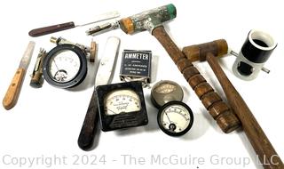 Tools Including Specialized Hammers, Ammeter & (4) Triplett Gauges 