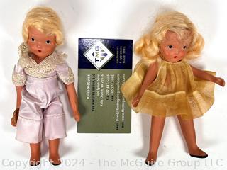 Two (2) Nancy Ann Storybook Dolls with Booklet Including Boy Blue