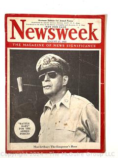  Newsweek Magazine with General Douglas MacArthur August 27, 1945