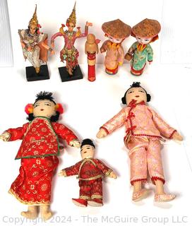 Collection of East Asian Souvenir Dolls