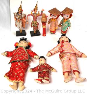 Collection of East Asian Souvenir Dolls