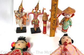 Collection of East Asian Souvenir Dolls