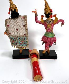 Collection of East Asian Souvenir Dolls