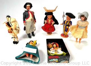 Group of European Souvenir Dolls