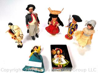 Group of European Souvenir Dolls