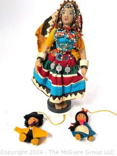 Three (3) Souvenir Dolls Including Banjara