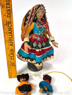 Three (3) Souvenir Dolls Including Banjara