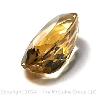 Oval Yellow Citrine Loose Gemstone.  