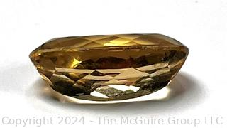 Oval Yellow Citrine Loose Gemstone.  