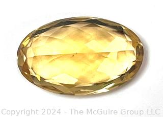 Oval Yellow Citrine Loose Gemstone.  