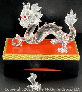 Swarovski Crystal Dragon with Original Box