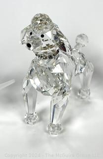 Three Swarovski Crystal Figures: Dog, Horse and Tall Sailing Ship