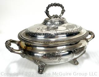 Two (2) H M & Co. 19th C Sheffield Silver Plated Covered Tureens 