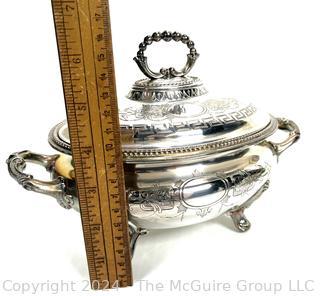 Two (2) H M & Co. 19th C Sheffield Silver Plated Covered Tureens 