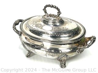 Two (2) H M & Co. 19th C Sheffield Silver Plated Covered Tureens 